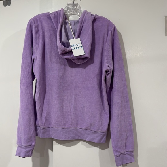 Roller Rabbit lavender disco zip up hoodie. - Picture 13 of 13